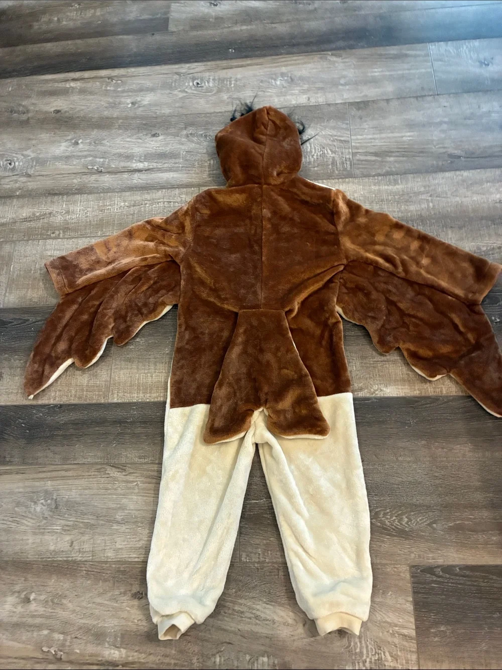 NWT - Disney -Winnie the Pooh - Brown and Cream Owl Kids Costume Onesie 4/5
